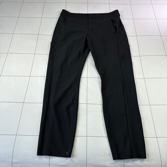 Athleta Pants Women 12 Black Stellar Trouser Modern Casual Active Sleek Athletic - Picture 2 of 12